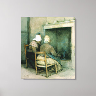 Oude rondes canvas afdruk