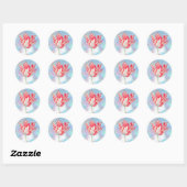 Oude Rood Tulpen Stickers (Vel)