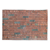 Oude roodbaars/Brownish Brick Wall Kussensloop (Achterkant)