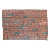 Oude roodbaars/Brownish Brick Wall Kussensloop (Voorkant)