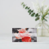 Oude Roos Bloemen #2 Visitekaartje (Staand voorkant)