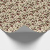 Oude Roos Bloemendrukpatroon - Bloemendesign Cadeaupapier (Hoek)