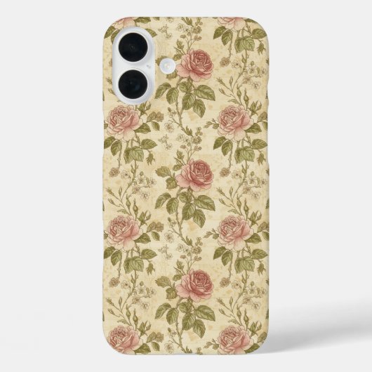 Oude Roos Bloemmotief Case-Mate iPhone Case (Achterkant)