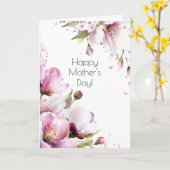 Oude Roos Moederdagkaart Kaart (Gele Bloem)