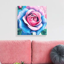 Oude Roos Muur Decoratie Antieke Bloem Kunst