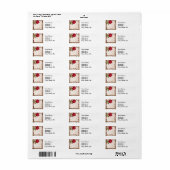 Oude roos roestige Victoriaanse Antieke Klassieker Etiket (Full Sheet)