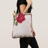Oude roos roestige Victoriaanse Antieke Klassieker Tote Bag (Dichtbij)
