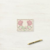 Oude roos rustieke Victoriaanse Antieke Klassieker Post-it® Notes (Op bureau)