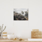 Oude roos voor Engelstalige huisjes -  kunst Poster (Keuken)