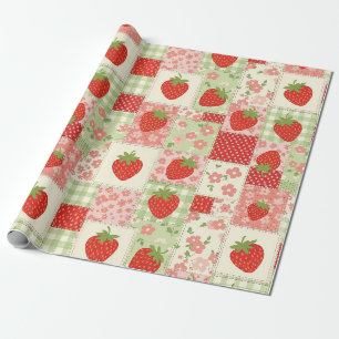 Oude Rosenberg Picknick Patchwork Patroon Cadeaupapier