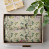 Oude Roses Vlinders & Vogels Patroon Tissuepapier (Geschenk)
