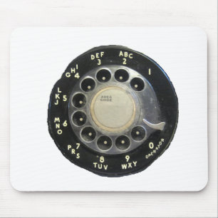 Oude Rotary Phone Dial Muismat