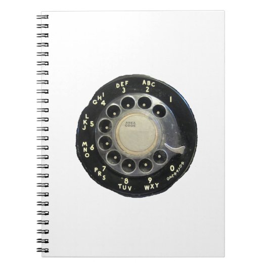 Oude Rotary Phone Dial Notitieboek (Voorkant)