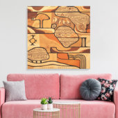 oude rotskunst canvas afdruk (Insitu (Woonkamer))