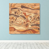 oude rotskunst canvas afdruk (Insitu (Houten vloer))