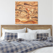 oude rotskunst canvas afdruk (Insitu (Slaapkamer))