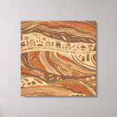 oude rotskunst canvas afdruk (Voorkant)