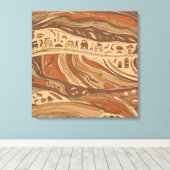 oude rotskunst canvas afdruk (Insitu (Houten vloer))