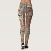 Oude rotskunst in aardse tinten leggings (Achterkant)