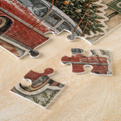 Oude Route 66 Aangepaste Scrapbook Vakantie Spel Legpuzzel (Zijkant)