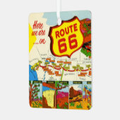 Oude Route 66 Metalen Ornament (Voorkant links)