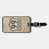 Oude Route 66 Versleten Bagagelabel (Voorkant horizontaal)