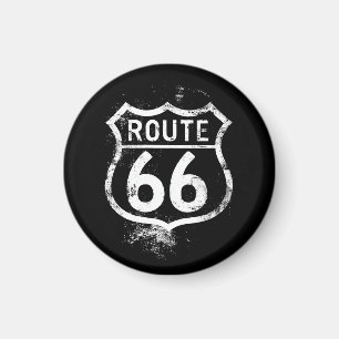Oude Route 66 Vervallen Bord Amerikaans Reisemblee Magneet