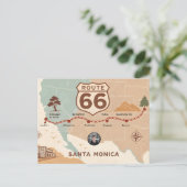Oude Route 66 VS Kaart (Staand voorkant)