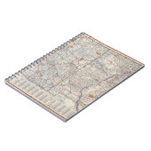 oude routekaart van de nieuwe mexico arizona 1951 notitieboek (Linkerzijde)