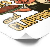 Oude Row Roken Vlees en klappende wangen Foto Afdruk (Hoek)