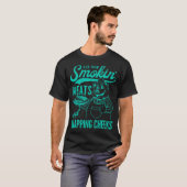 Oude  Row Smokin' Meats en klappende wangen T-shirt (Voorkant volledig)