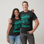 Oude  Row Smokin' Meats en klappende wangen T-shirt (Unisex)