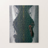 Oude rowboot met berdenreflectiepuzzel legpuzzel (Verticaal)