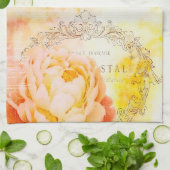 Oude roze handdoek (Gevouwen)