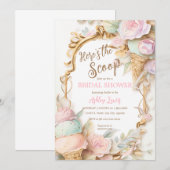 Oude roze ijsroom kaart (Voorkant / Achterkant)