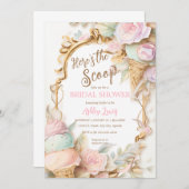 Oude roze ijsroom roze ijs kaart (Voorkant / Achterkant)