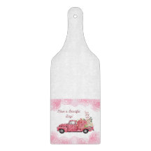 Oude  Roze Pickup Truck Keuken Handdoeken