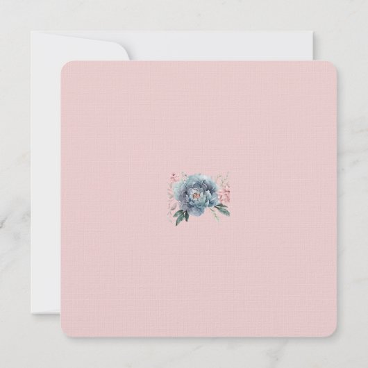 Oude Roze Pioenrozen Moederdag Brunch Kaart (Achterkant)