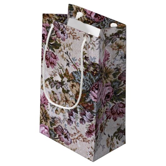 Oude roze roze roze boomstammen klein cadeauzakje (Achterkant Gekanteld)