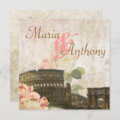 Oude roze roze roze roze roodbruine weddenschap kaart (Voorkant / Achterkant)