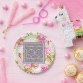 Oude Rozen 100e Bord van papier voor thuisdag (Feest)