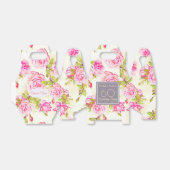 Oude Rozen 60e Verjaardag Dank u Favor Box Bedankdoosjes (Uitgevouwen)