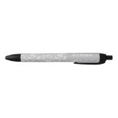 Oude Rozen Aangepaste Naam  Blauwe Inkt Pen (Bodem)
