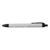 Oude Rozen Aangepaste Naam  Blauwe Inkt Pen (Bovenkant)