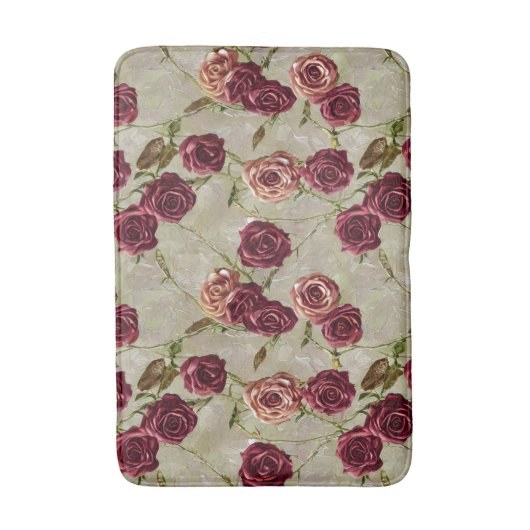 Oude rozen badmat (Voorkant Verticaal)