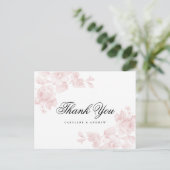 Oude rozen botanische dank ansichtkaart briefkaart (Staand voorkant)