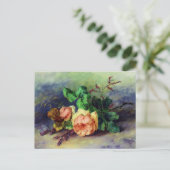 Oude rozen briefkaart (Staand voorkant)