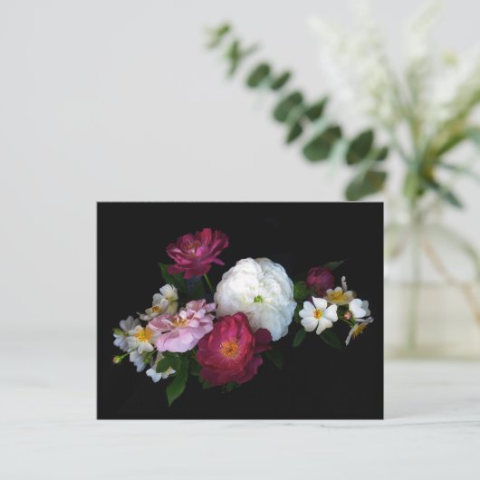 Oude rozen briefkaart (Staand voorkant)