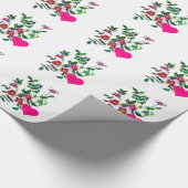 Oude rozen en harten cadeaupapier (Hoek)