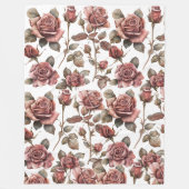 Oude rozen fleece deken (Voorkant)